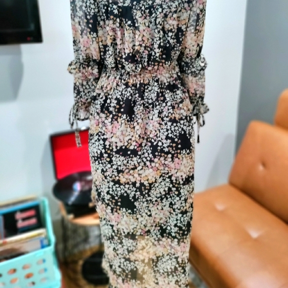 Nasty Gal flower high split dress - Picture 4 of 6